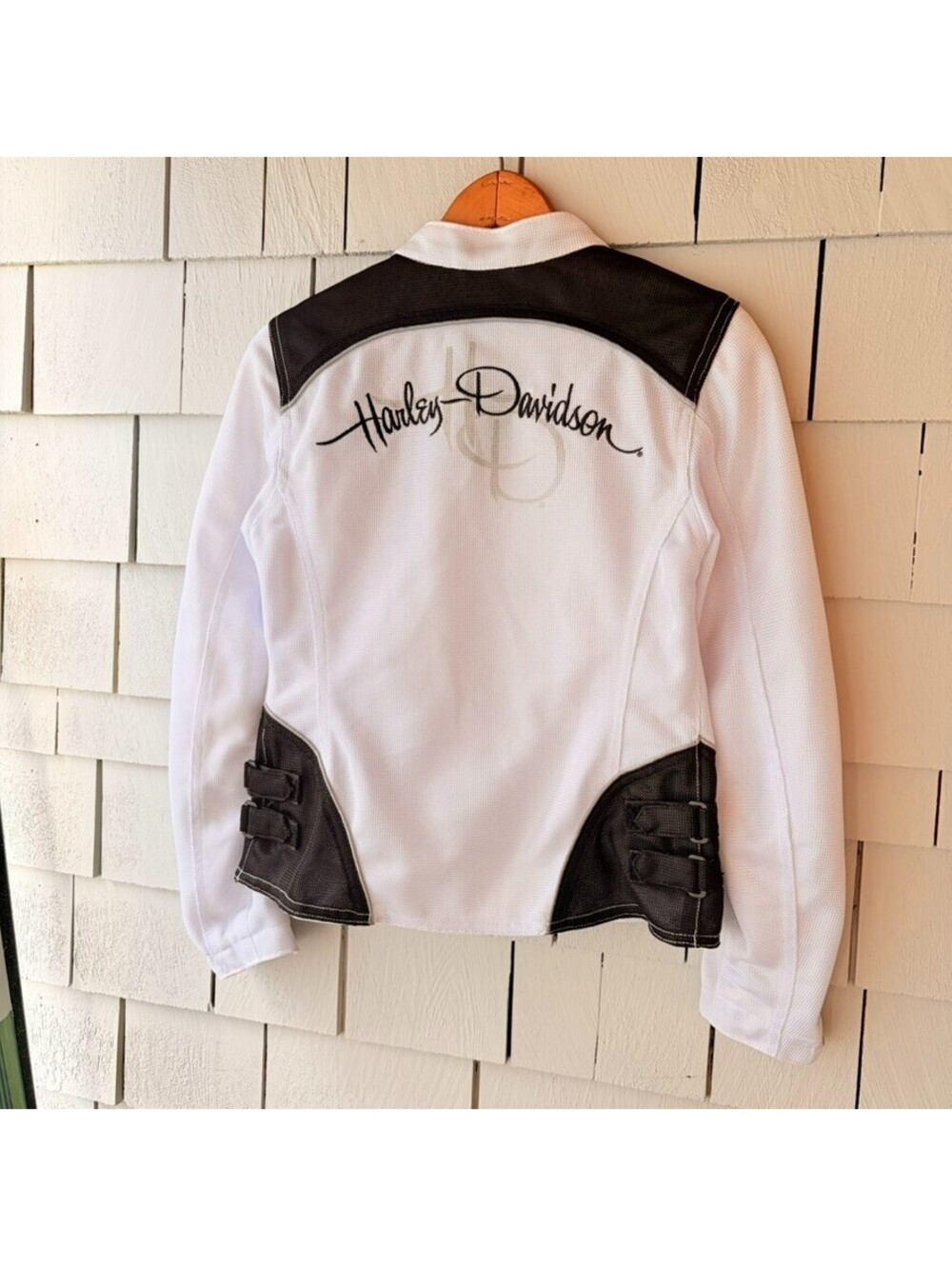 Harley Davidson Riding Jacket Women's XS White Mesh Vented